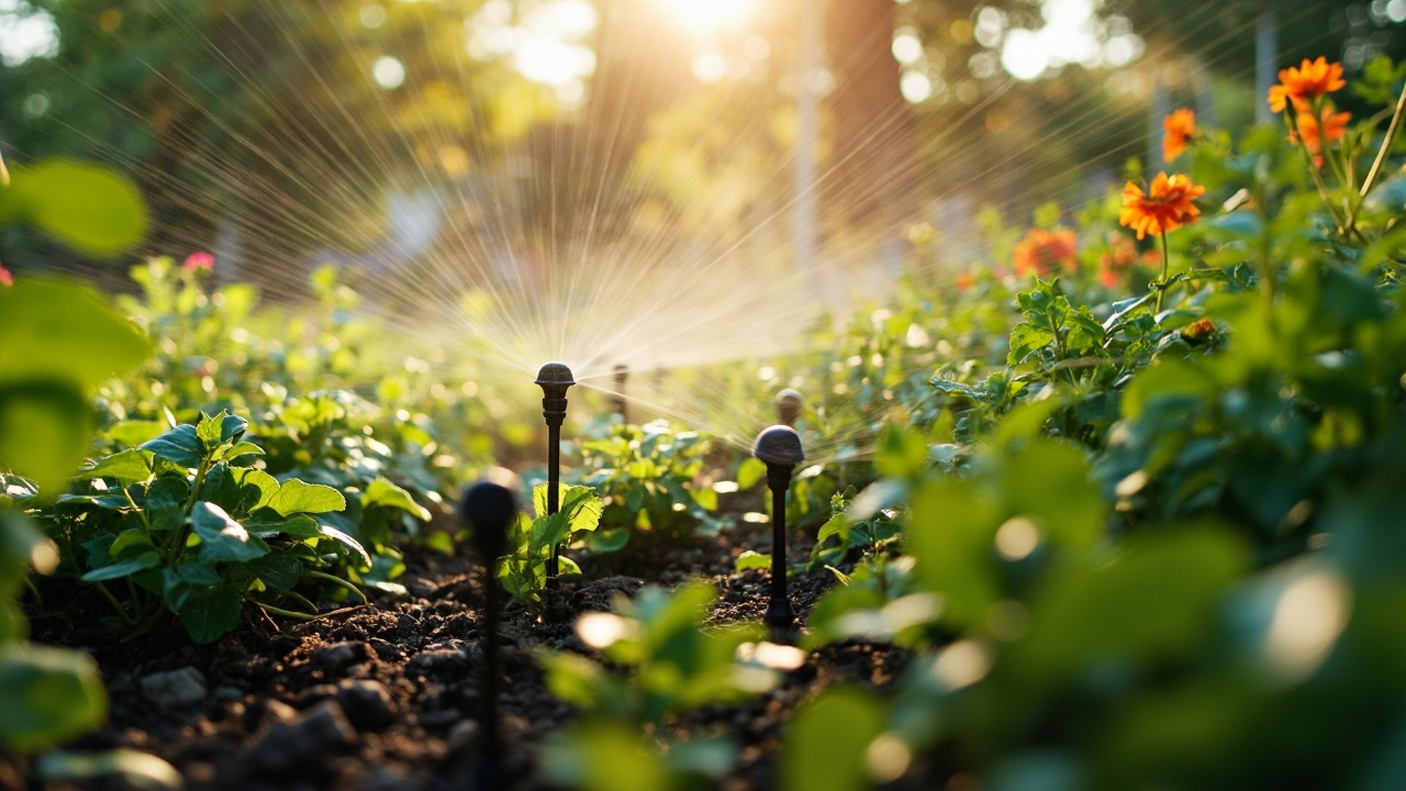 Arrosage programmé pour un jardin moderne et durable