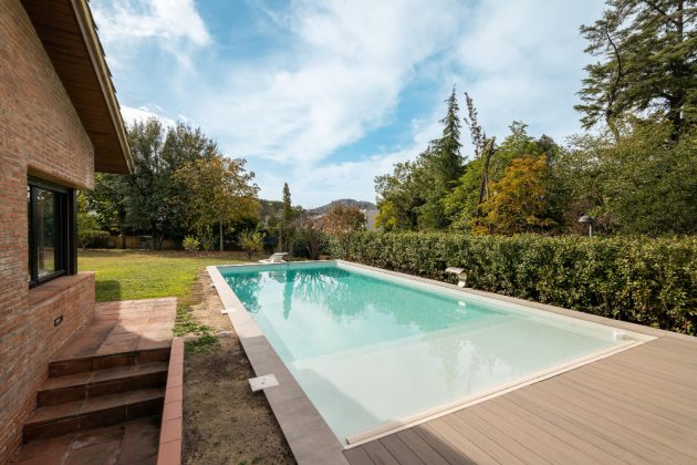 piscine sur un terrain